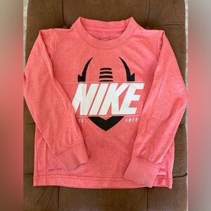 Nike Kids Red/Coral Long Sleeve Top
